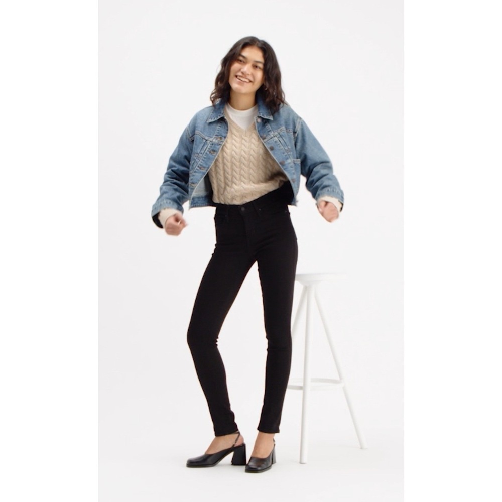 Levi's 311 Shaping Skinny Jeans Black Stellar Stretch 32x28 Style 196260000 New - Picture 6 of 10